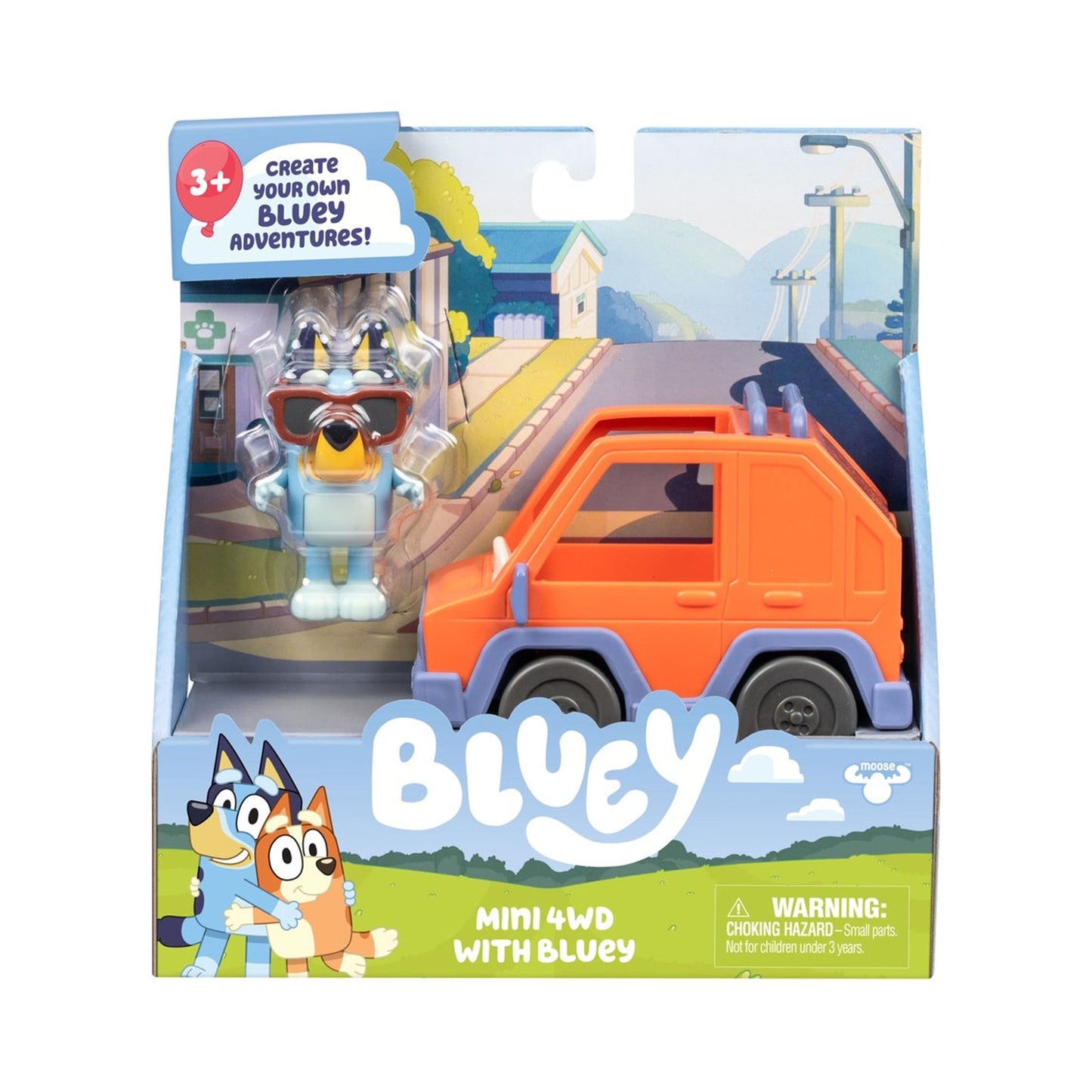 Bluey Vehiculo Y Figura - 4x4 Con Bluey