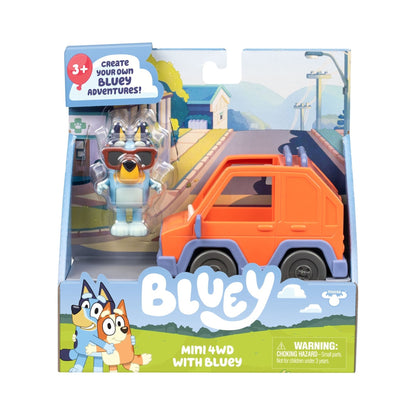 Bluey Vehiculo Y Figura - 4x4 Con Bluey