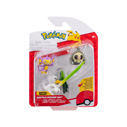 Pokemon Pack 3 Figuras - Aipom - Sirfetch´d - Duskull