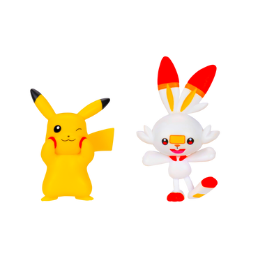 Pokemon Set Figuras De Batalla - Pikachu - Scorbunny