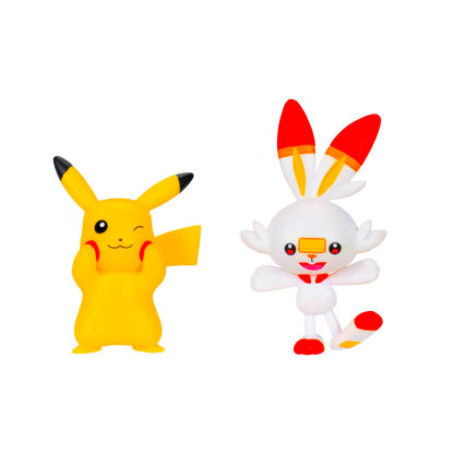Pokemon Set Figuras De Batalla - Pikachu - Scorbunny