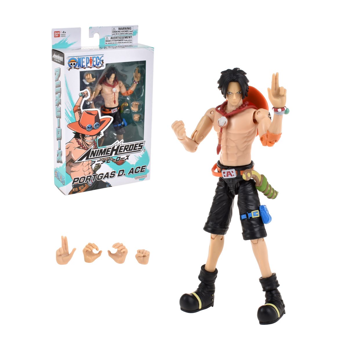 Figura One Piece Anime Heroes 17 Cms De Bandai - Portgas D.ace
