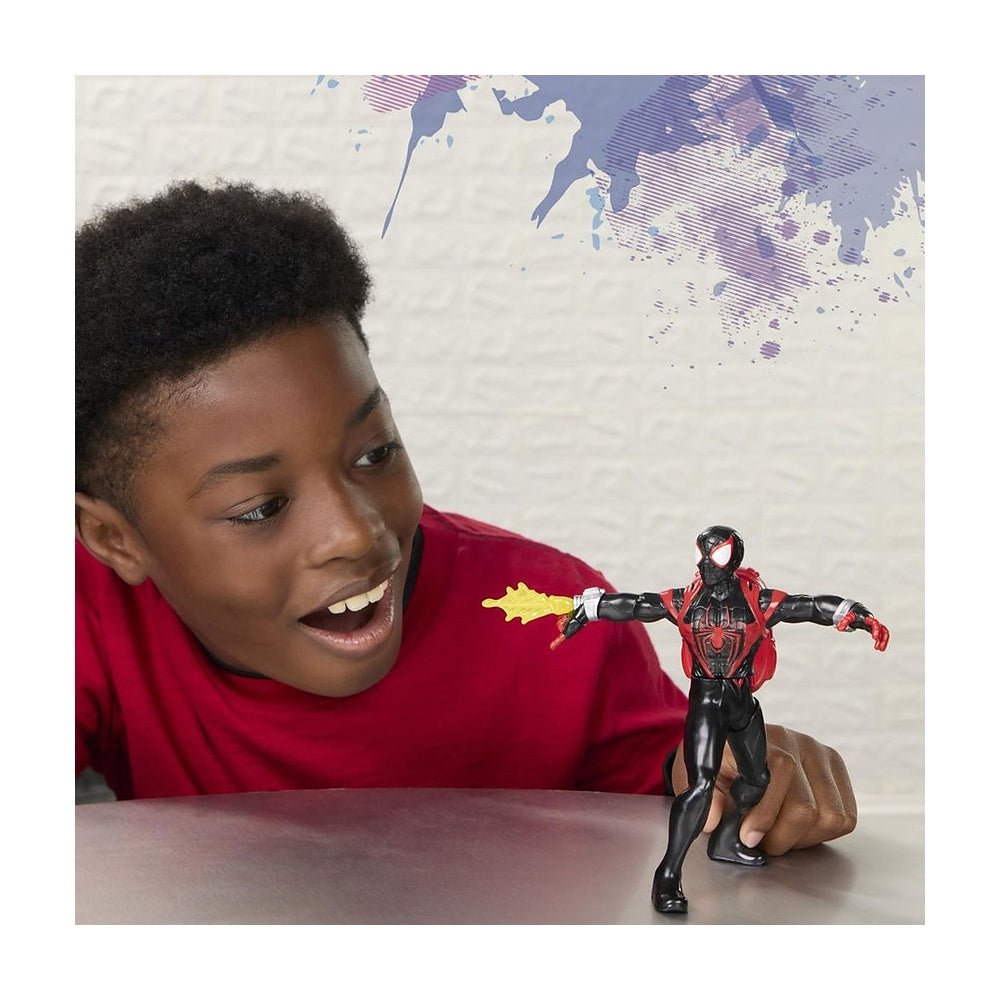 Figura Spiderman 15cm Con Movimiento - Miles Morales