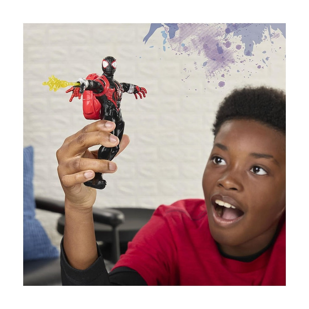 Figura Spiderman 15cm Con Movimiento - Miles Morales