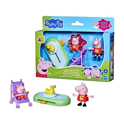 Peppa Pig Playset - Peppa Y Evie Van Al Parque