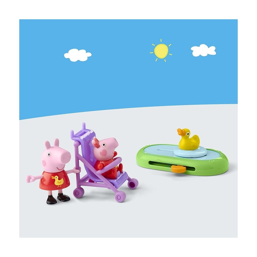 Peppa Pig Playset - Peppa Y Evie Van Al Parque