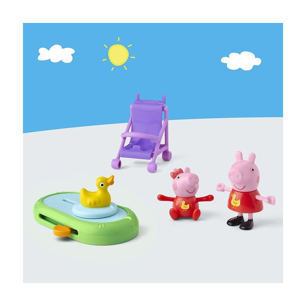 Peppa Pig Playset - Peppa Y Evie Van Al Parque