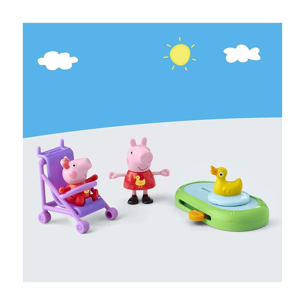 Peppa Pig Playset - Peppa Y Evie Van Al Parque