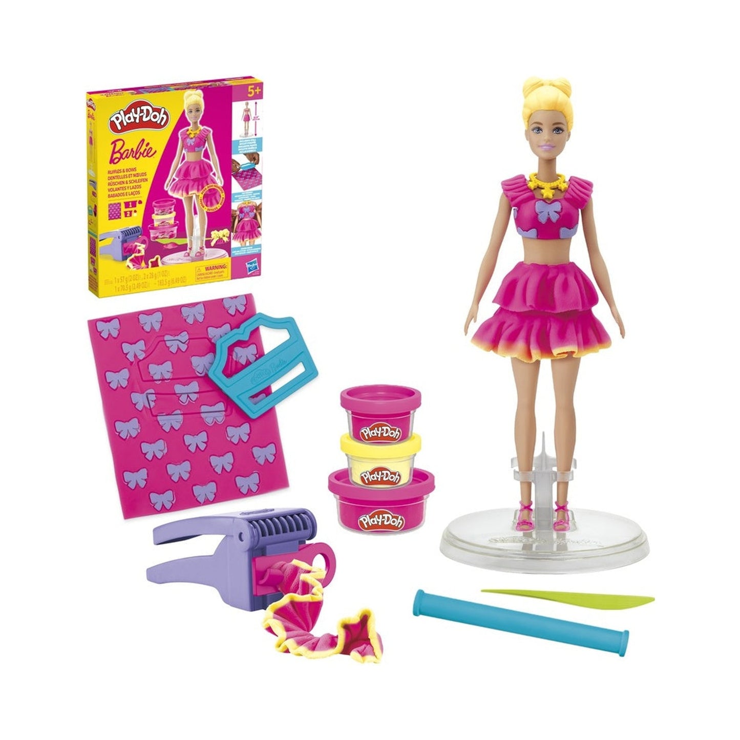 Play-doh Barbie Muñecas - Volantes Y Lazos