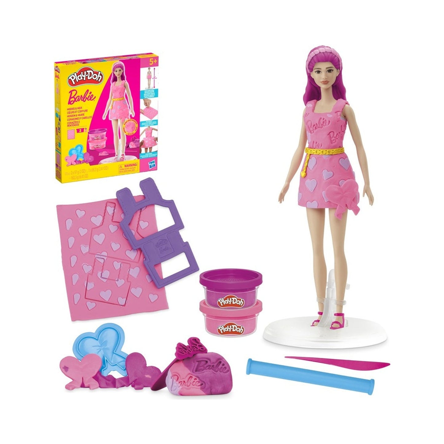 Play-doh Barbie Muñecas - Corazones Y Cabellos
