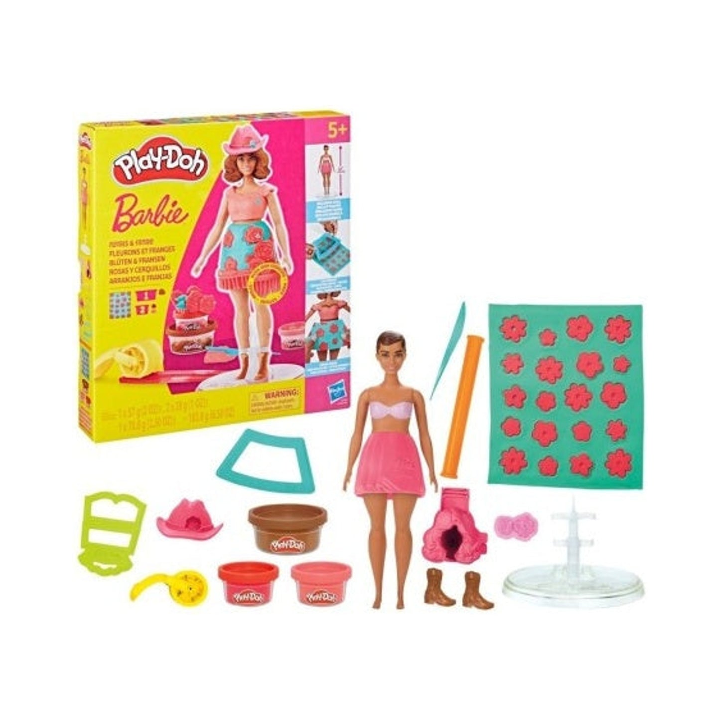Play-doh Barbie Muñecas - Rosas Y Cerquillos