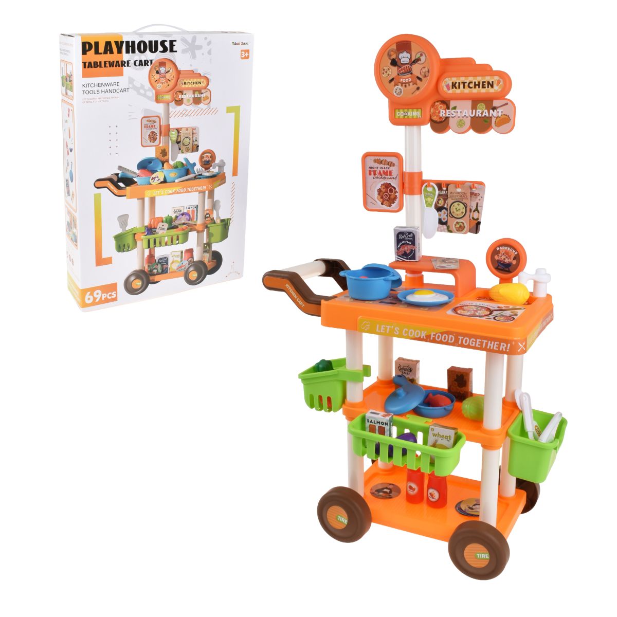 Carro De Cocina 69 Piezas