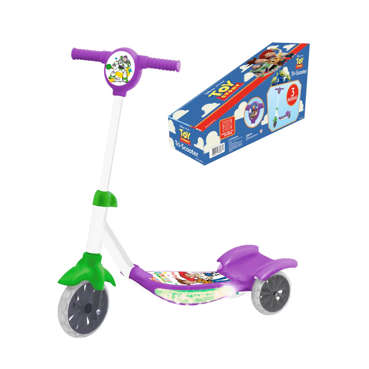 Tri-scooter Con Luces Toy Story Disney