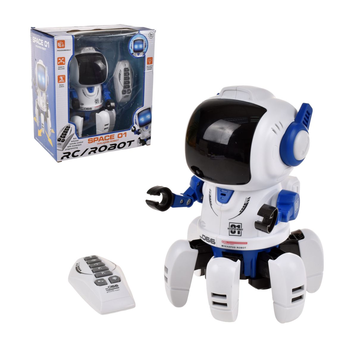 Robot Espacial Radio Controlado Con Luz Y Sonido