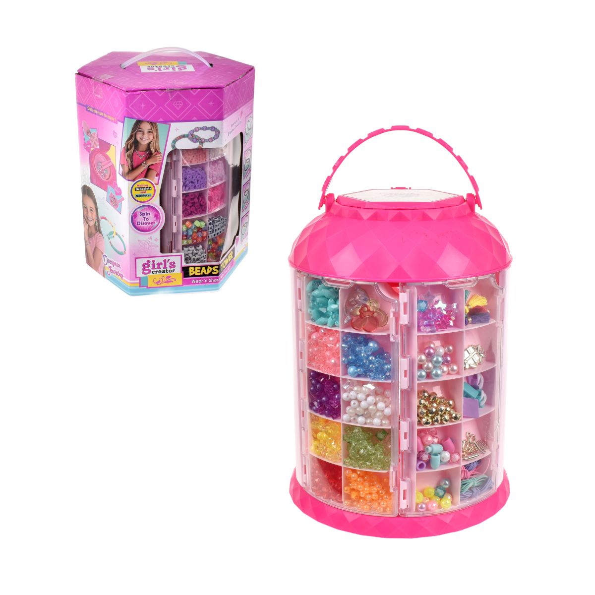 Torre Con Set De 1200 Mostacillas