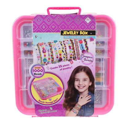 Maleta Con Set De 1000 Mostacillas