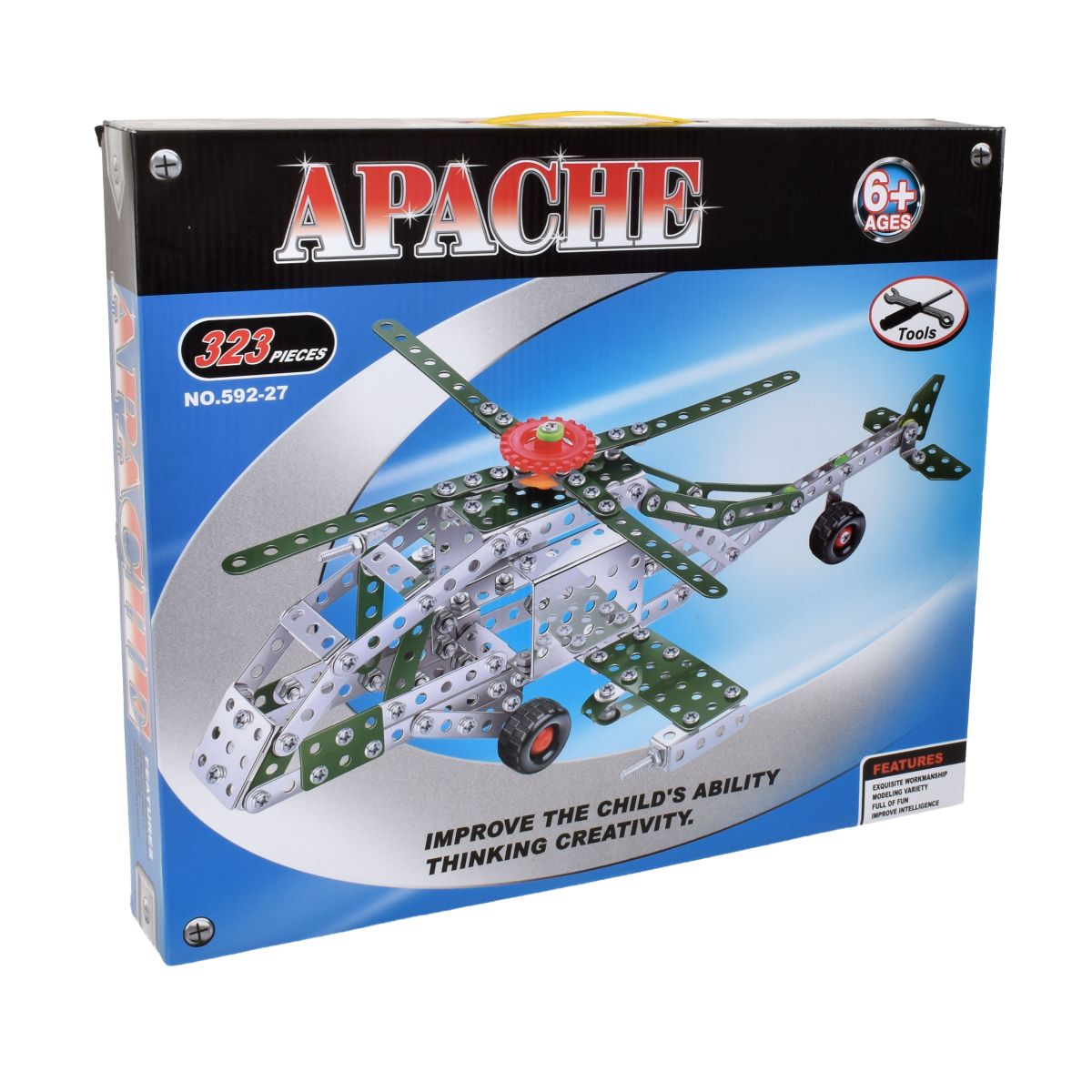 Helicoptero Mecano Apache 323 Piezas