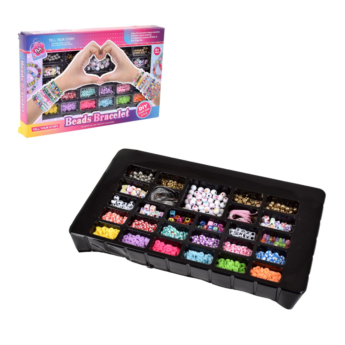 Set De Pulseras Mostacilla Con Letras