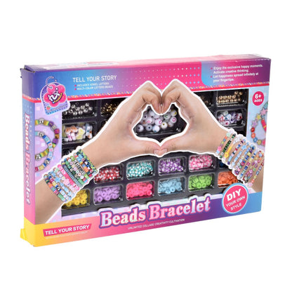 Set De Pulseras Mostacilla Con Letras