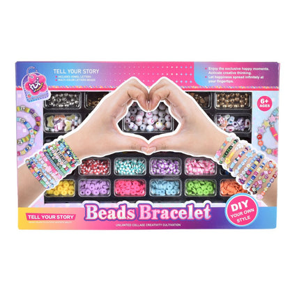 Set De Pulseras Mostacilla Con Letras