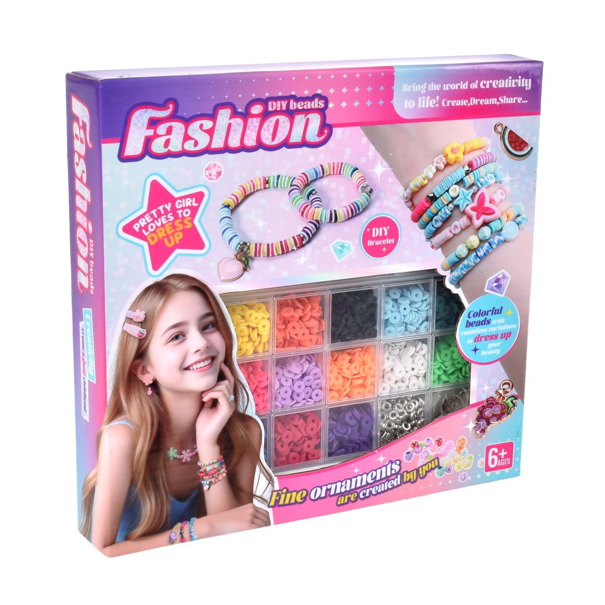 Set De Pulseras Mostacilla Con Colgantes