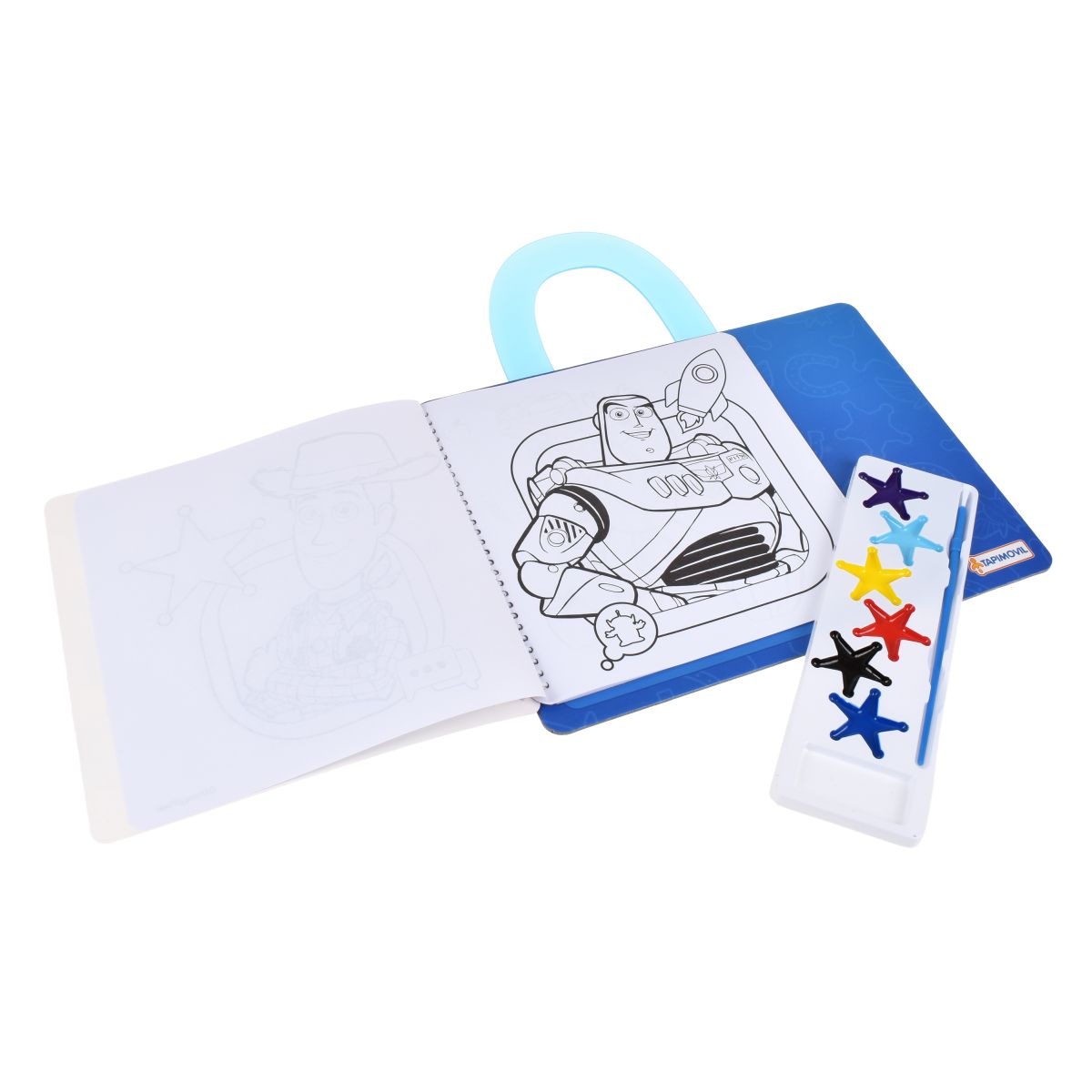 Set De Arte Con Acuarelas Stickers Y Hojas Para Colorear