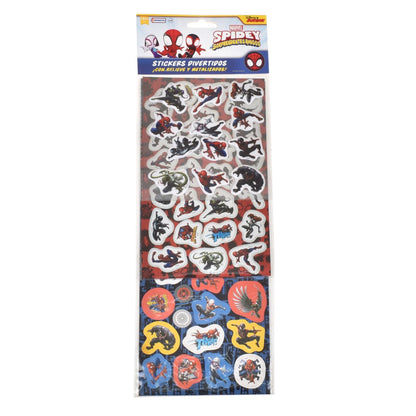 Set 3 Laminas Stickers Comunes Metalizados Y Puffy