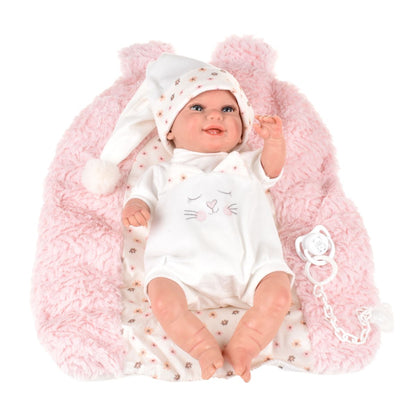 Muñeca Reborn Mar Rosa Con Cojin 35 Cm Arias