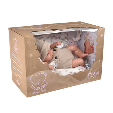 Muñeca Reborn Mateo Beige Con Cojin 35 Cm Arias