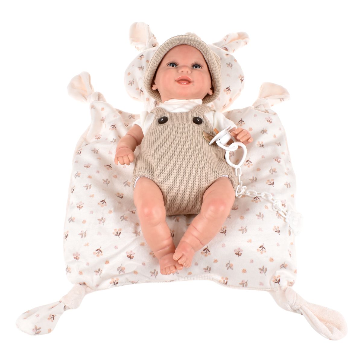 Muñeca Reborn Mateo Beige Con Cojin 35 Cm Arias