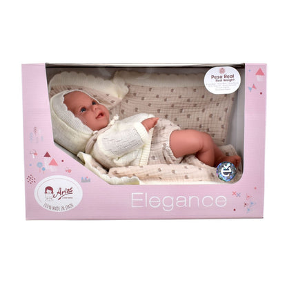 Muñeco De Peso Elegance Babyto Geige Con Manta 35 Cm Arias
