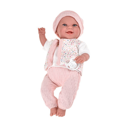 Muñeco De Peso Elegance Babyto Rosa Con Manta 35 Cm Arias