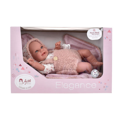 Muñeco De Peso Elegance Babyto Rosa Con Manta 35 Cm Arias
