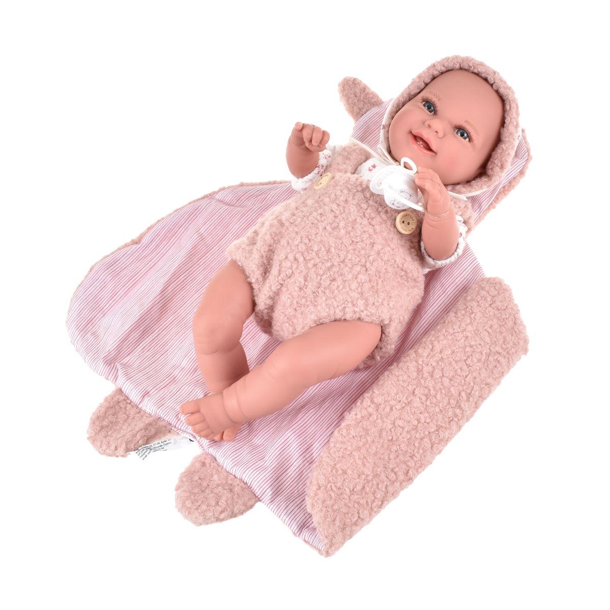 Muñeco De Peso Elegance Babyto Rosa Con Manta 35 Cm Arias