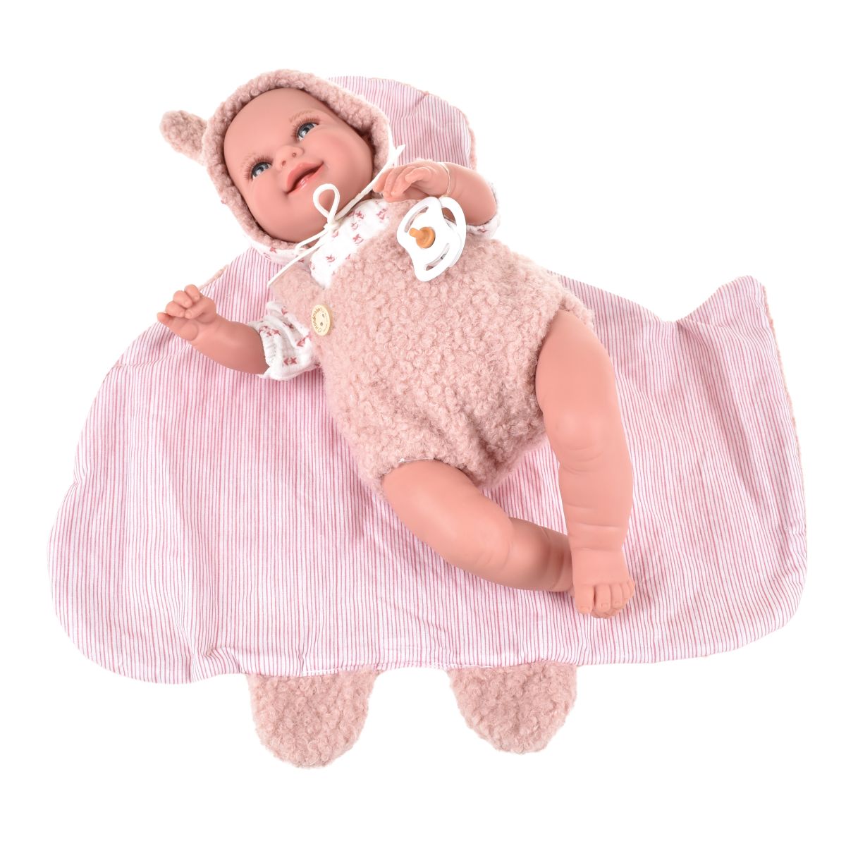 Muñeco De Peso Elegance Babyto Rosa Con Manta 35 Cm Arias