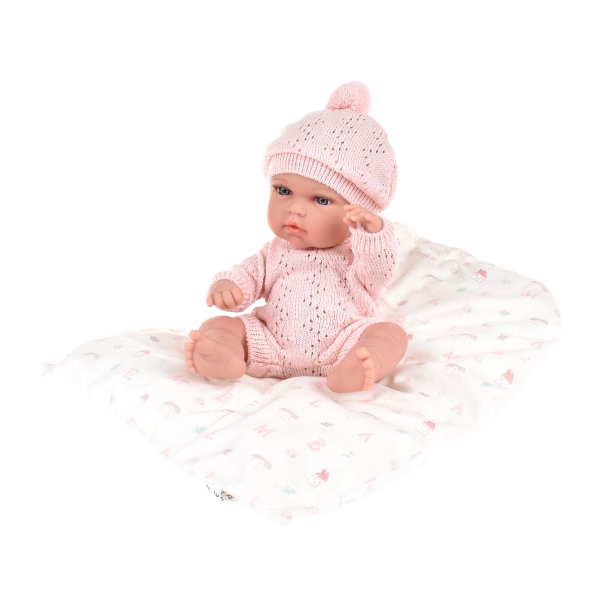Muñeca Elegance Natal Rosa Con Cojin 30 Cm Arias