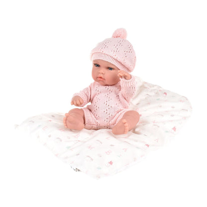 Muñeca Elegance Natal Rosa Con Cojin 30 Cm Arias