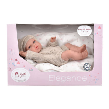 Muñeca Elegance Natal Beige Con Cojin 30 Cm Arias