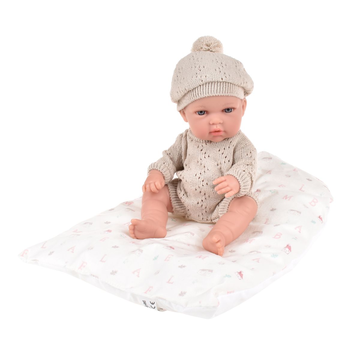 Muñeca Elegance Natal Beige Con Cojin 30 Cm Arias