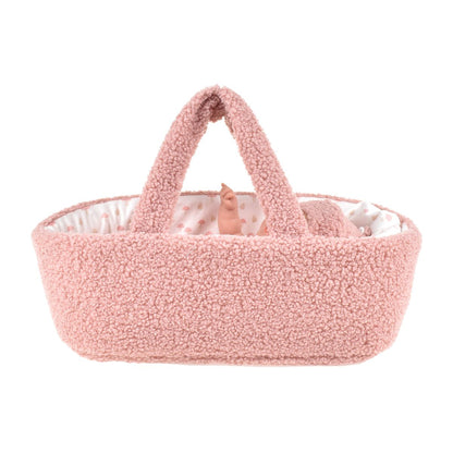 Muñeca Elegance Babyto Rosa Con Capazo 33 Arias