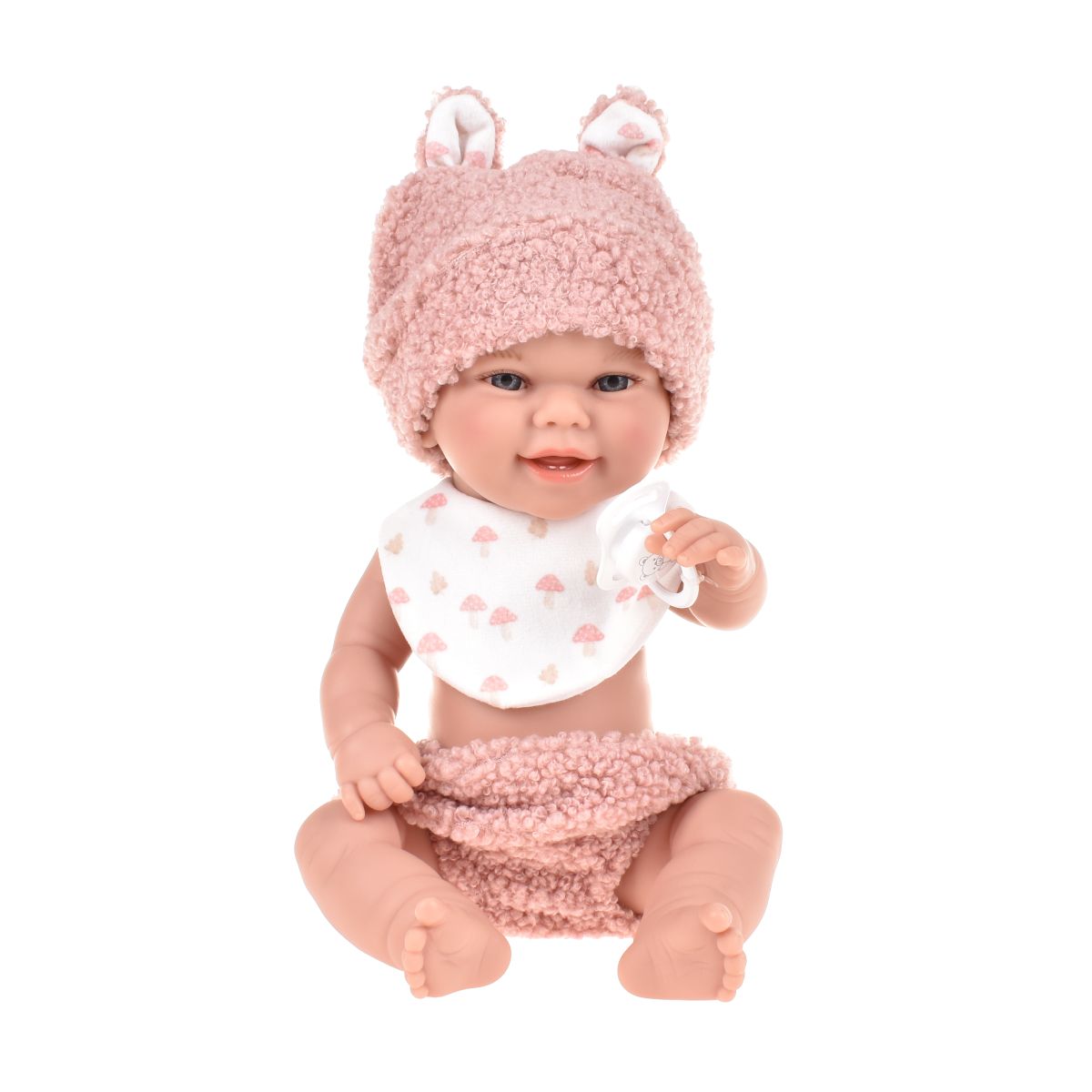 Muñeca Elegance Babyto Rosa Con Capazo 33 Arias