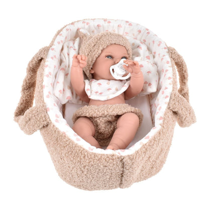 Muñeca Elegance Babyto Beige Con Capazo 33 Cm Arias