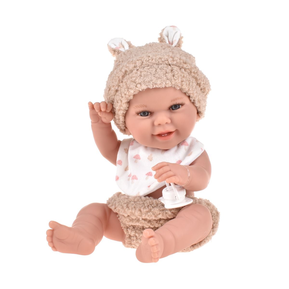 Muñeca Elegance Babyto Beige Con Capazo 33 Cm Arias
