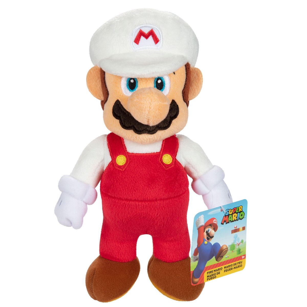 Peluche 23 Cms Super Mario De Nintendo - Mario De Fuego