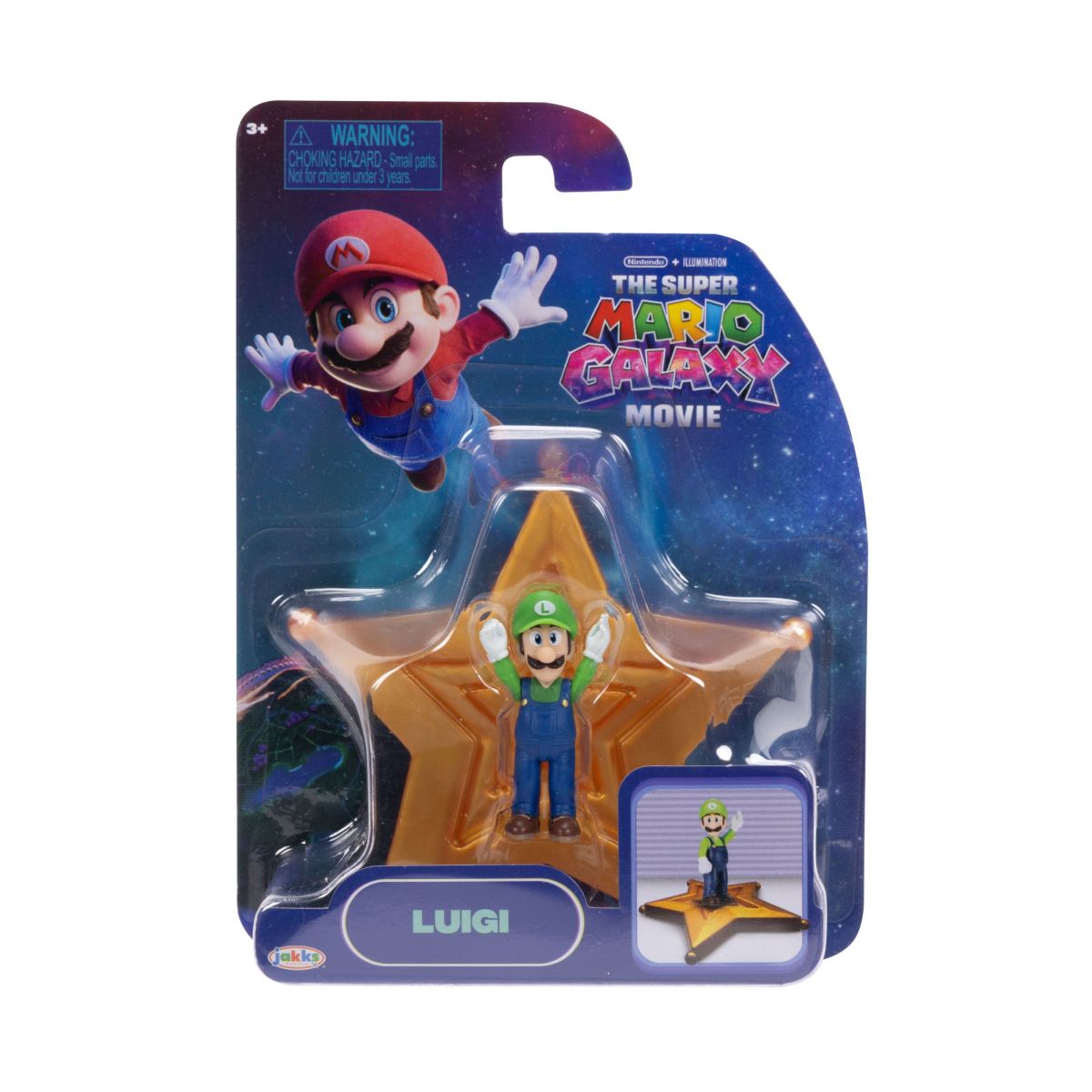 Mini Figura 4 Cm Nintendo Pelicula - Luigi