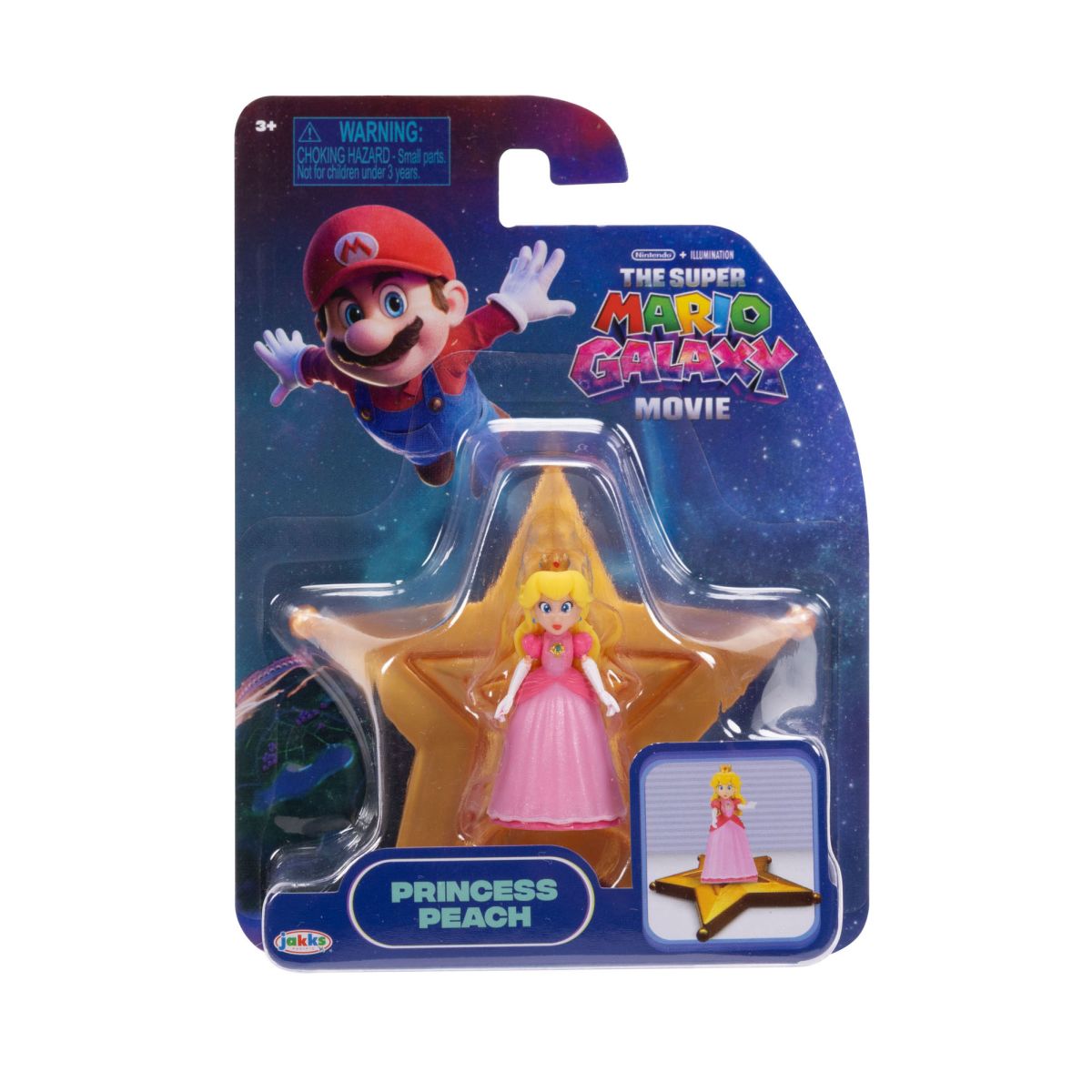 Mini Figura 4 Cm Nintendo Pelicula - Princesa Peach