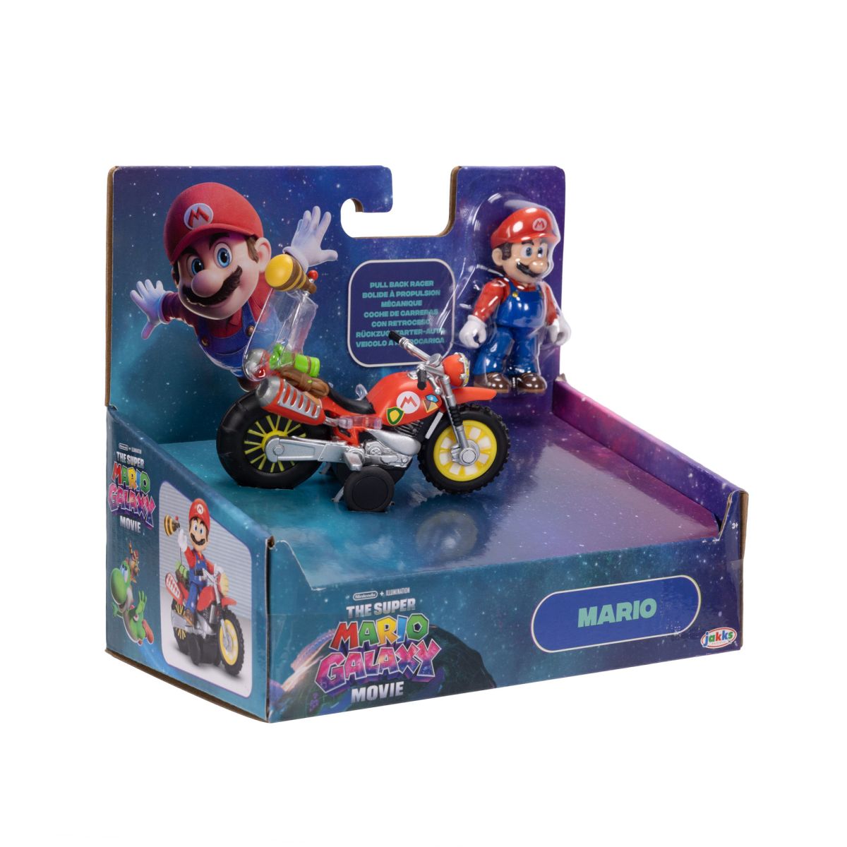 Moto Con Figura 6 Cm Nintendo Pelicula - Mario