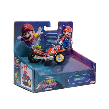 Moto Con Figura 6 Cm Nintendo Pelicula - Mario