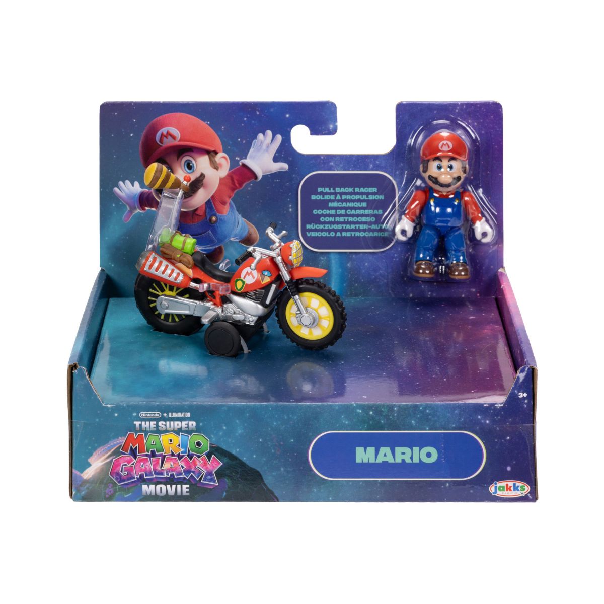 Moto Con Figura 6 Cm Nintendo Pelicula - Mario