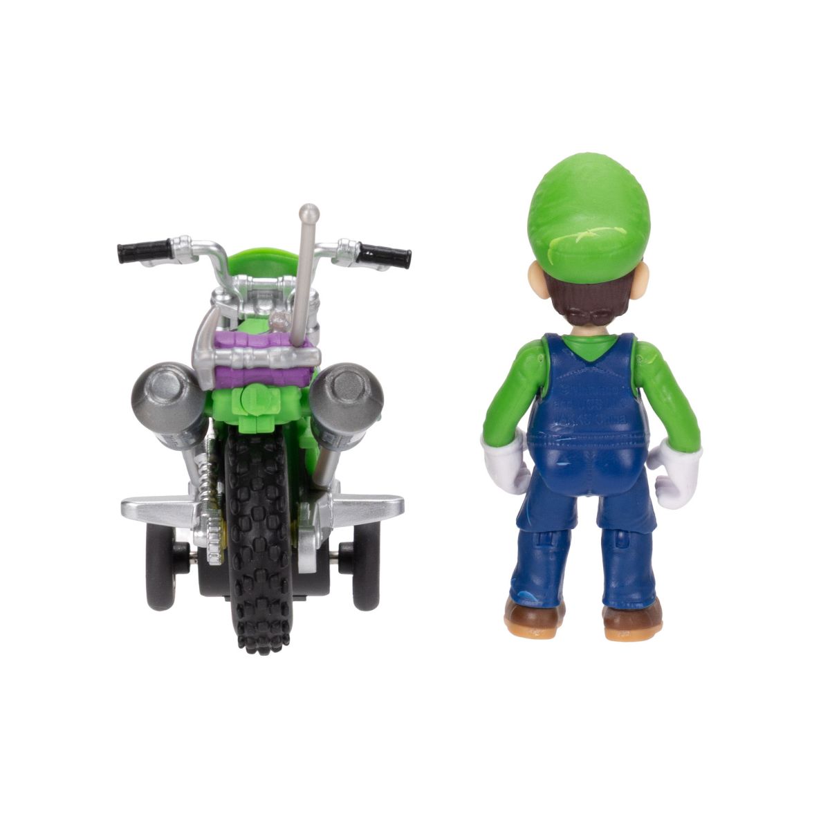 Moto Con Figura 6 Cm Nintendo Pelicula - Luigi